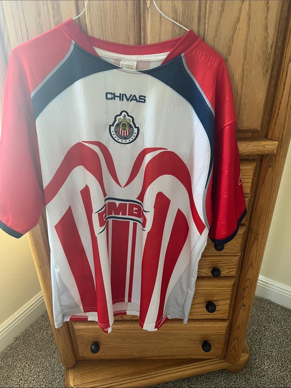 Chivas Men’s Red & White Soccer Jersey